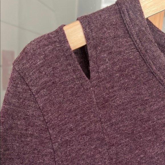 Nation LTD Purple Oversized Long Sleeve Cut Out Sweatshirt Sz small - Picture 6 of 8